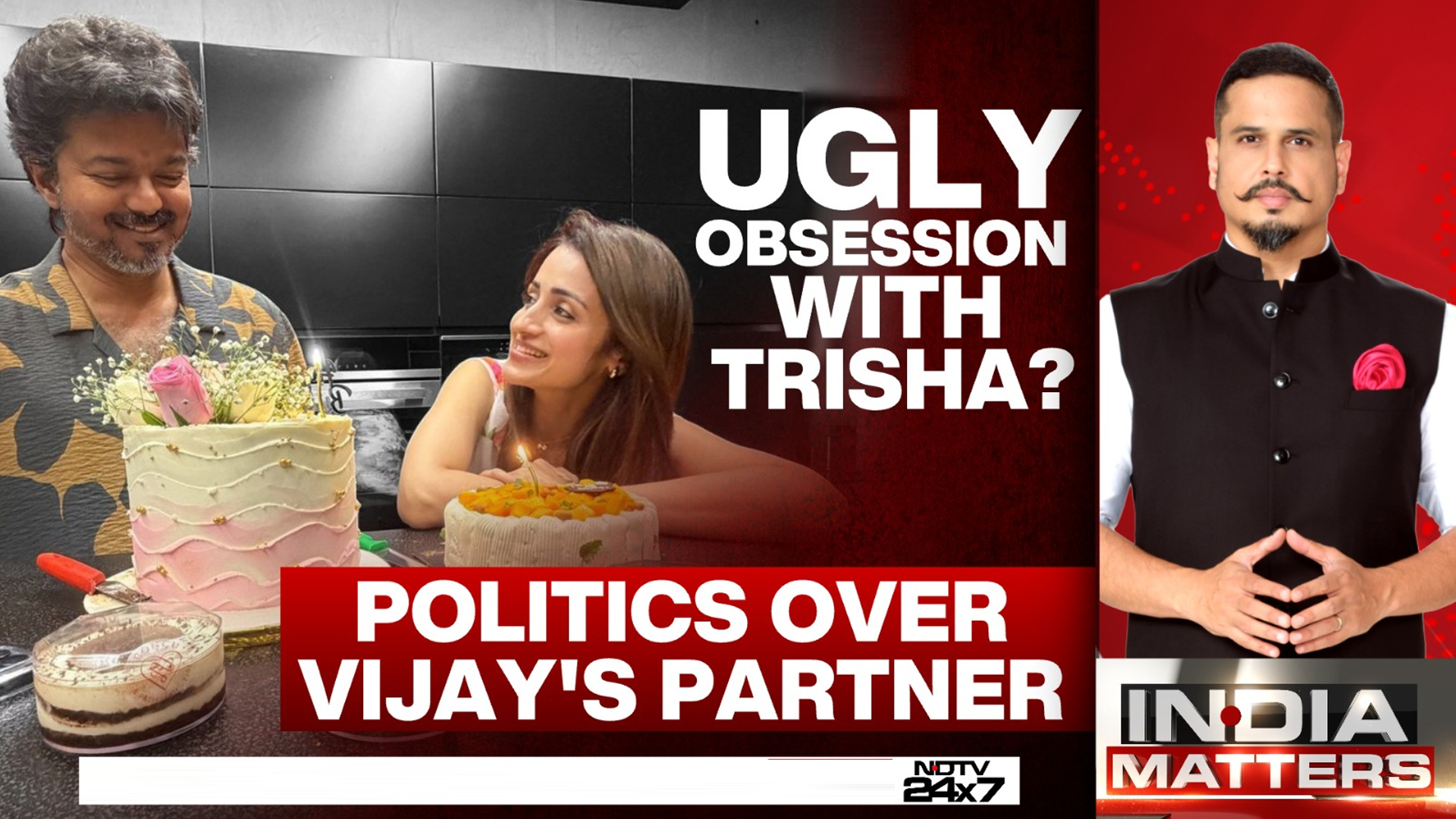 Trisha's Birthday Post Sparks Political Row Around Tamil Nadu CM Vijay