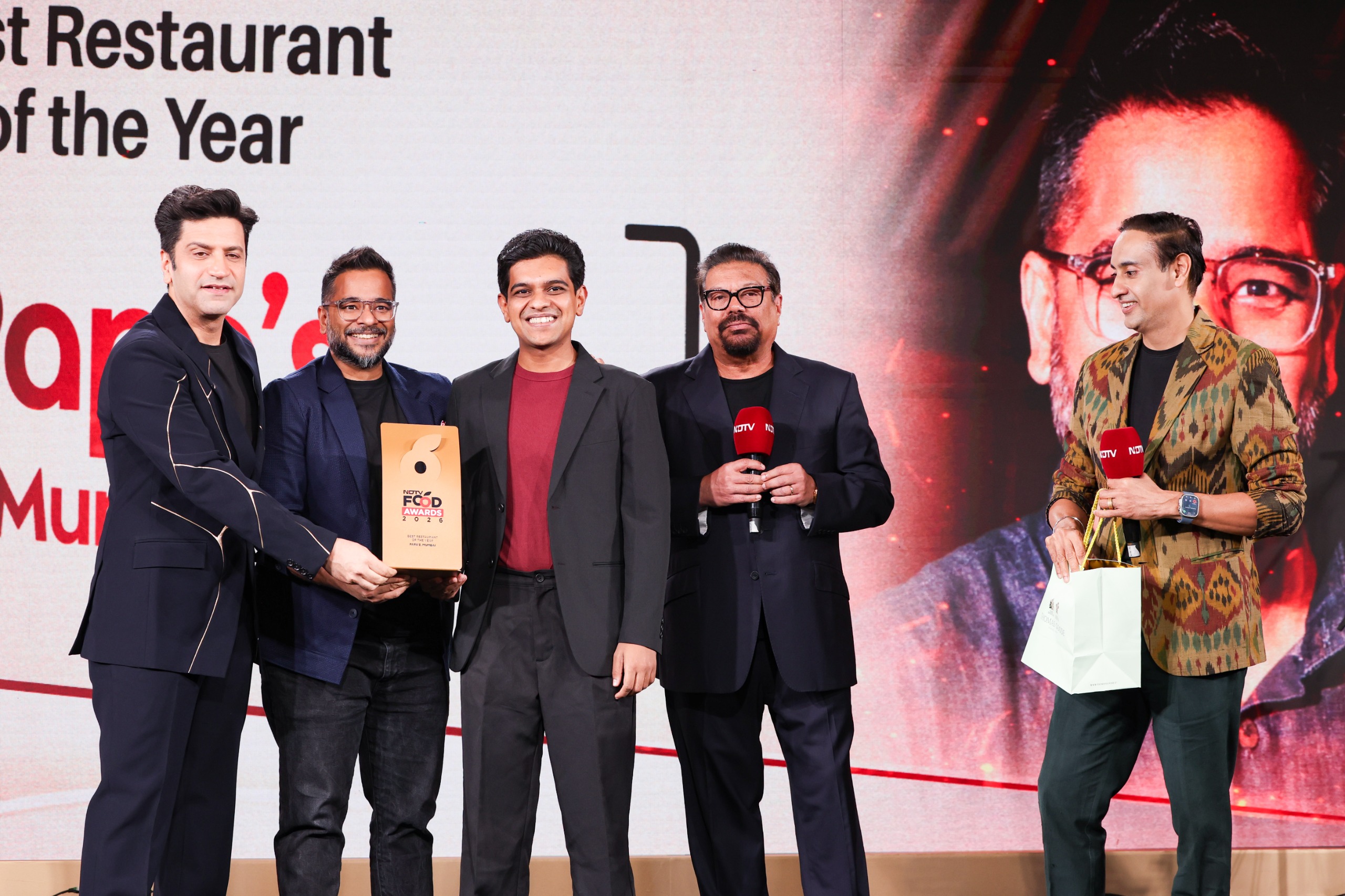 NDTV Food Awards 2026: Papa's Wins Best Restaurant Of The Year