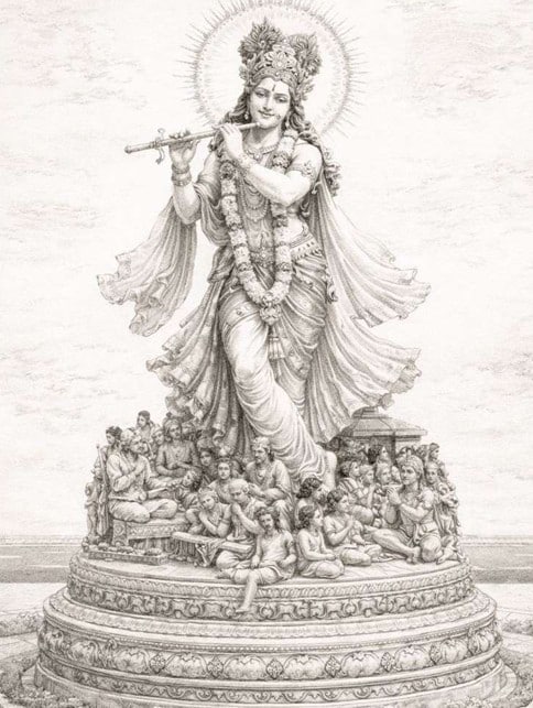 Sandipani Lok Ujjain: श्री कृष्ण की प्रतिमा