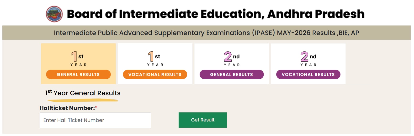 AP Inter Supplementary Results 2026 Declared; Check Direct Link Inside