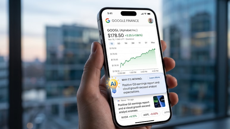 Google Launches New Finance App, Using AI To Tell You Why Stocks Are Moving