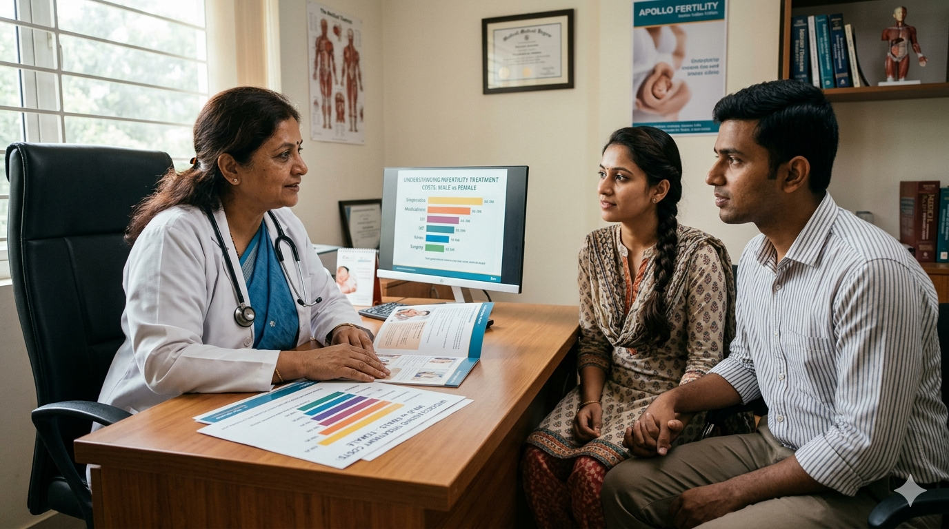 Female infertility investigations often involve a broader range of diagnostic assessments