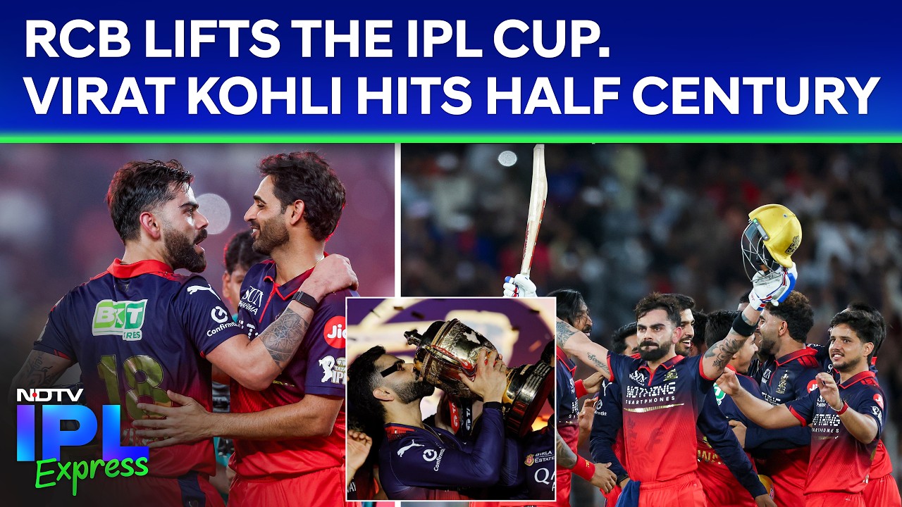 RCB Wins IPL | RCB Win IPL, Beat GT By 5 Wickets | RCB Winning Moment