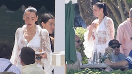 Dua Lipa Serves Post-Wedding Glam In Stunning White Lace Dress In Palermo