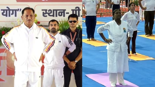 राष्ट्रपति मुर्मु ने जबलपुर में किया योग, CM यादव भी मौजूद; अंबिकापुर में CM साय ने भी लिया Yoga कार्यक्रम में हिस्सा
