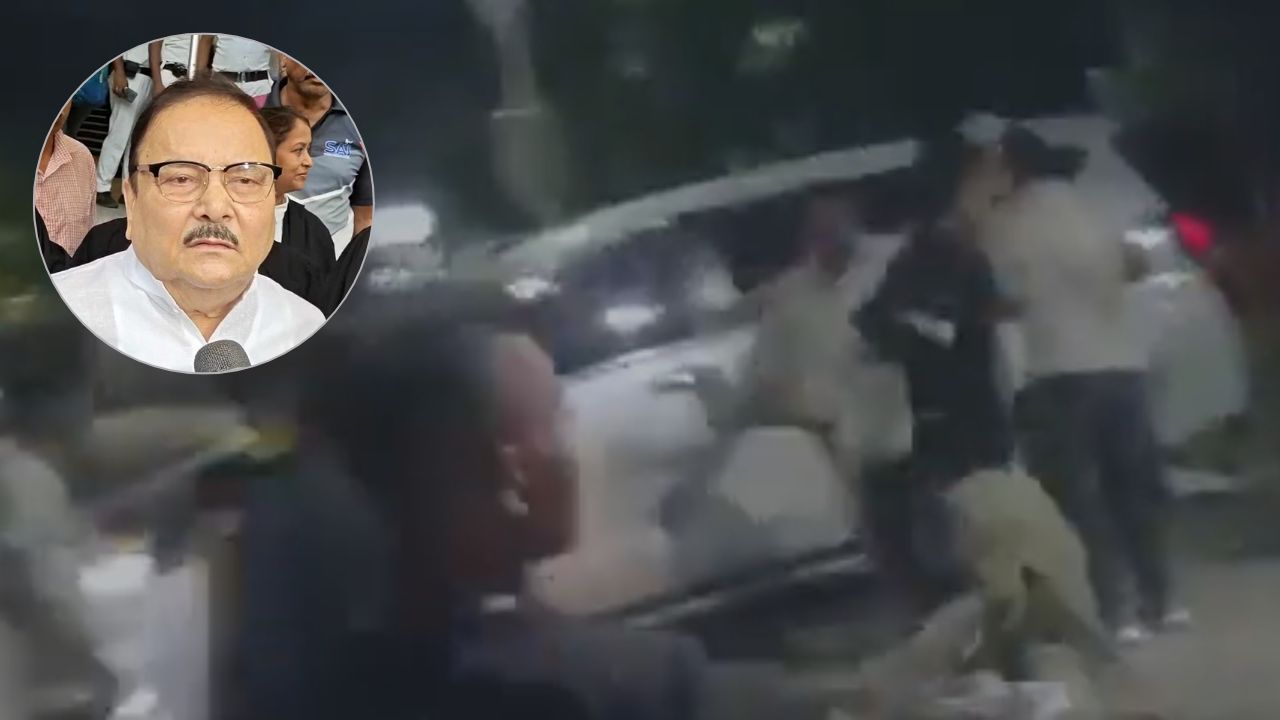 बंगाल में TMC विधायक मदन मित्रा की गाड़ी पर हमले का VIDEO, लोगों ने लगाए 'चोर-चोर' के नारे