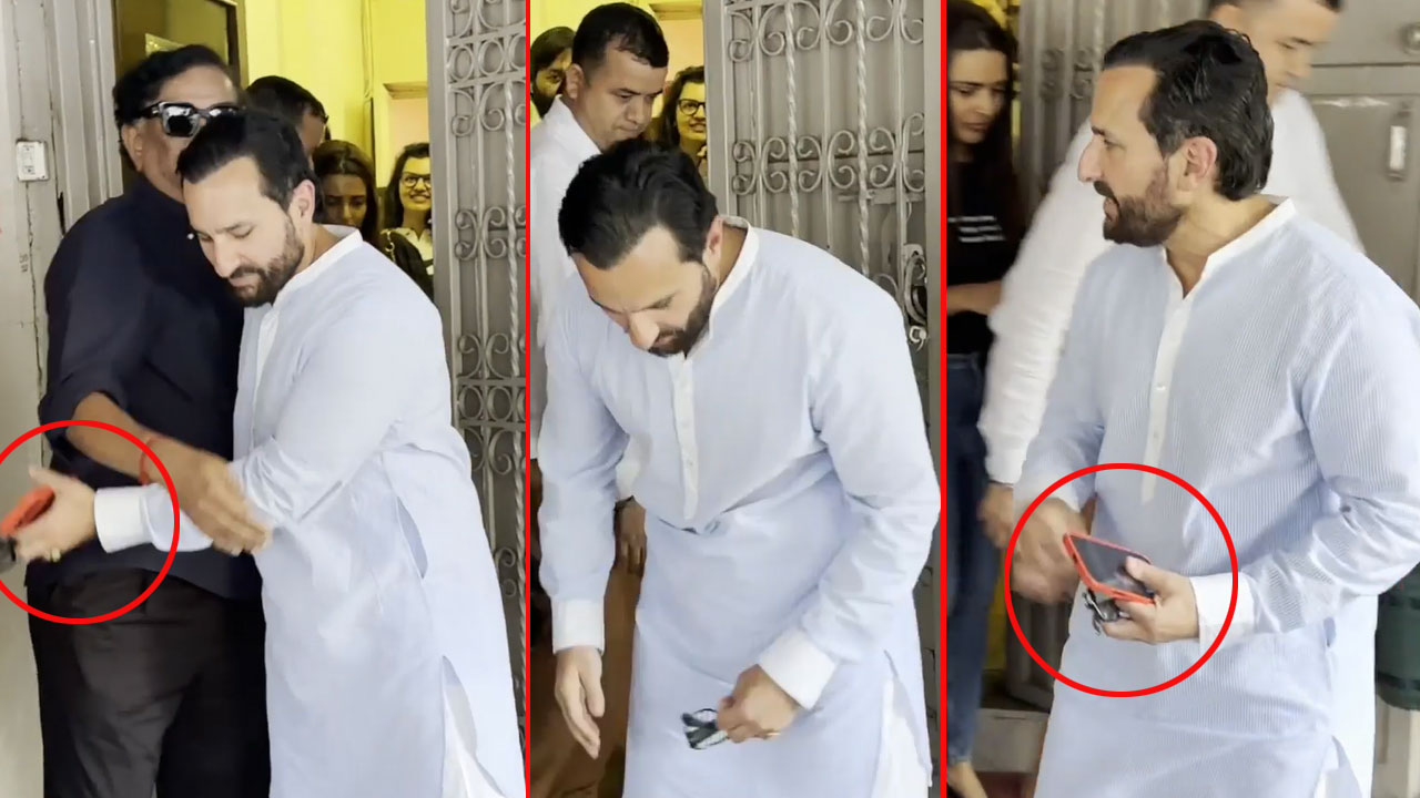 Saif Ali Khan's Phone Slip Goes Viral At Dubbing Studio