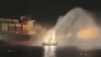 Video: Iran's IRGC Strikes Giant Cargo Ship In Retaliation To Attack On Iranian Vessel