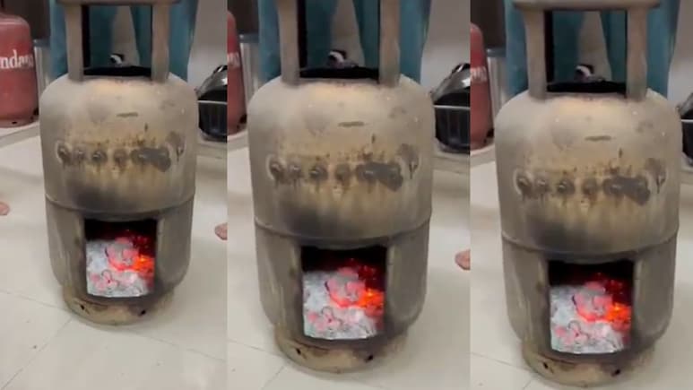 LPG के बढ़े दाम, महिला ने खाली गैस सिलेंडर का चूल्हा बना सेंकी रोटियां, अखिलेश यादव ने शेयर किया वीडियो
