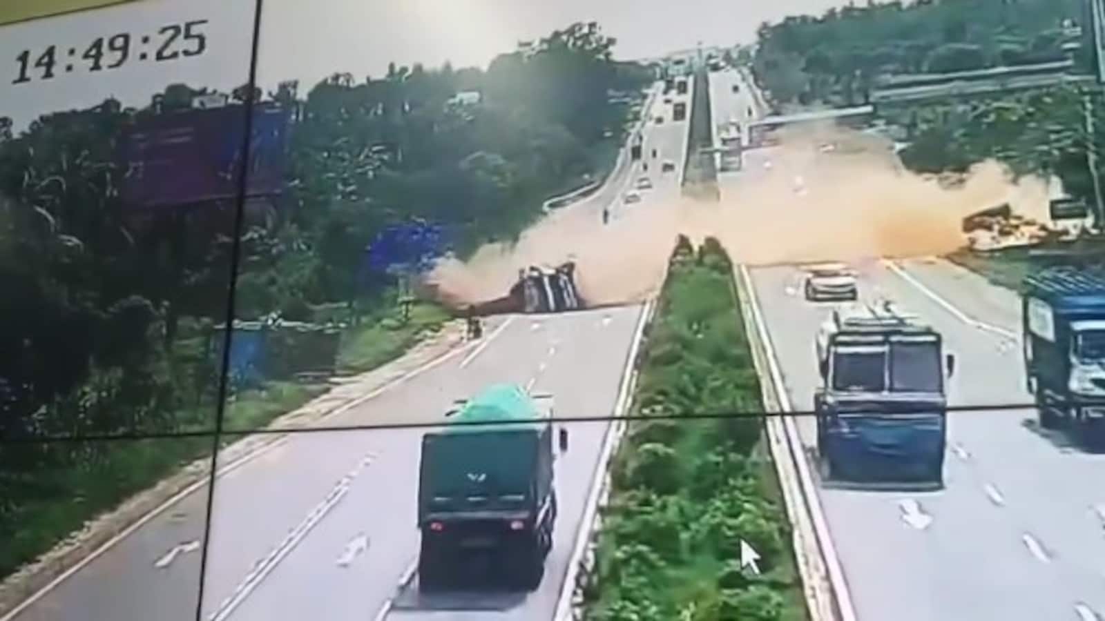 Multi-Vehicle Collision on Bengaluru Rural Highway Injures Three Drivers