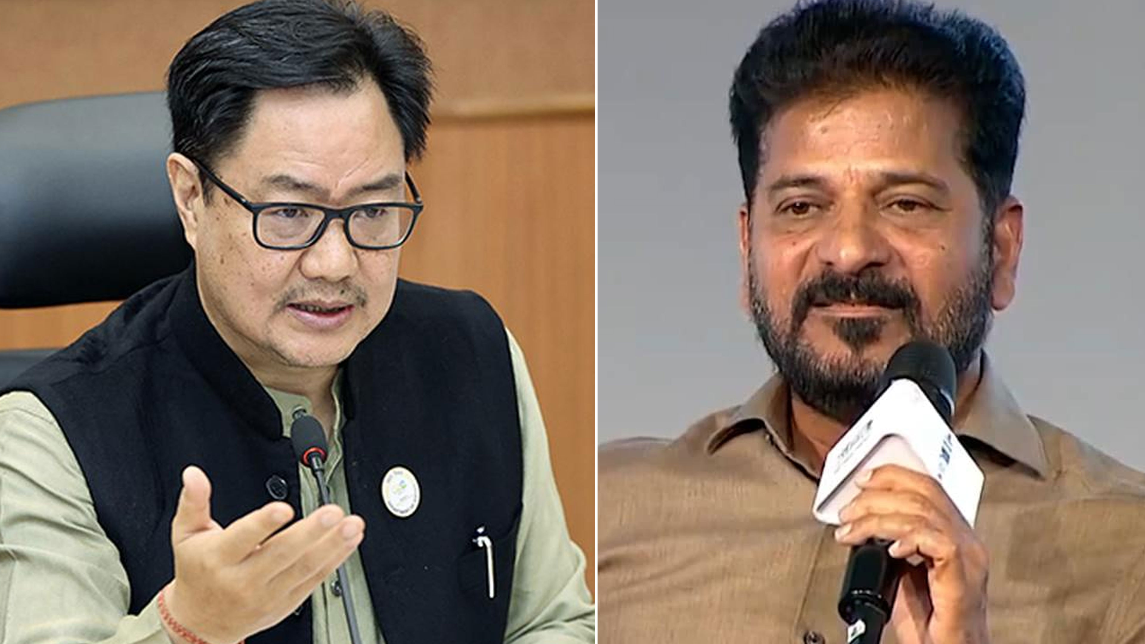 'Do Not Try To Divide The Nation': Kiren Rijiju Slams Revanth Reddy Over 'North-South' Remark
