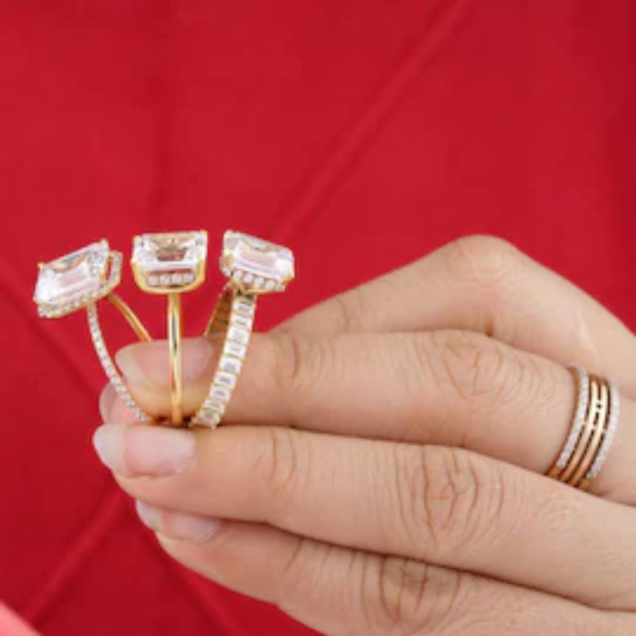 Shop Certified Gold And Diamond Rings At Amazon Wardrobe Refresh Sale