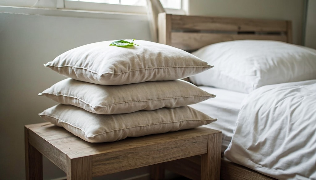 Eco-friendly buckwheat pillow provides top-notch airflow and perfect neck support for comfortable, cool sleeping. Eco-friendly buckwheat pillow provides top-notch airflow and perfect neck support for comfortable, cool sleeping.