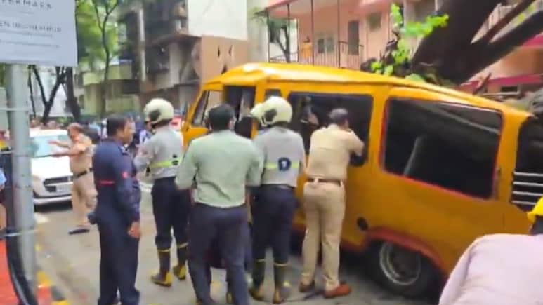 Mumbai: One Student Dies, Others Severely Injured As Tree Falls On School Bus In Chembur