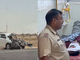 तनोट माता दर्शन कर लौट रहे परिवार की कार ट्रैक्टर-ट्रॉली में घुसी, एक की मौत 4 गंभीर घायल&nbsp;