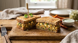 Fuel Your Day With This High-Protein Chickpea Paneer Sandwich