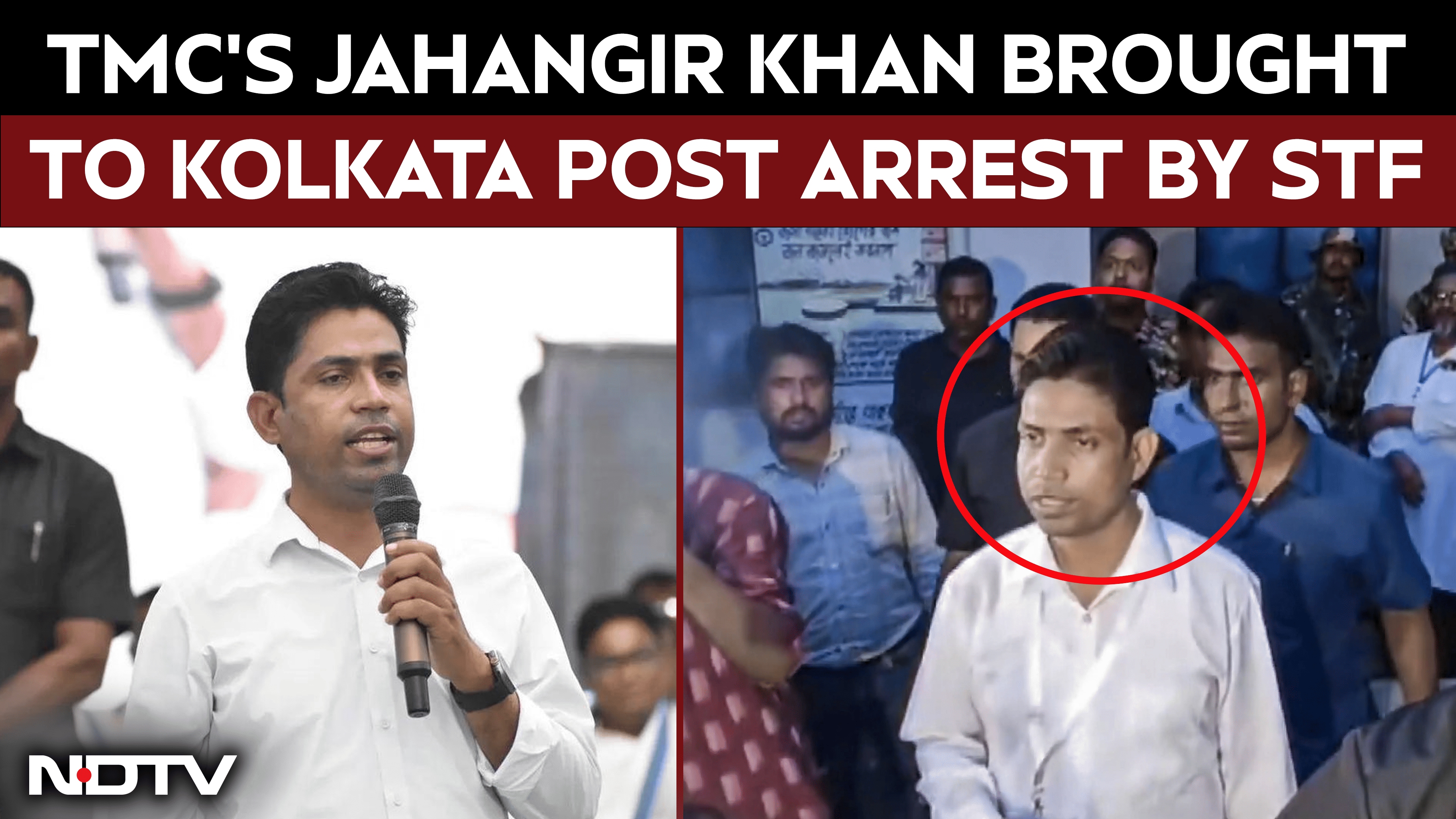West Bengal STF Brings Arrested TMC Leader Jahangir Khan To Kolkata