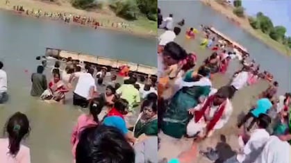 महाराष्ट्र के बीड में श्रद्धालुओं से भरी नाव पलटी, एक महिला की मौत,  35 लोग थे सवार; रेस्क्यू ऑपरेशन जारी