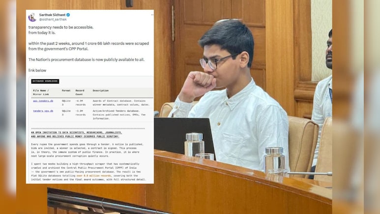 CBSE की खामियां उजागर करने वाले सार्थक सिद्धांत का नया खुलासा, पब्लिक किया सरकारी टेंडर का पूरा डेटाबेस