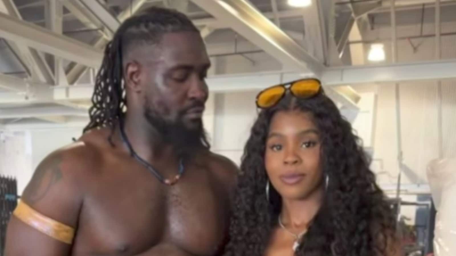 Who Is Oba Femis Girlfriend Briell Brielle? Meet The Fitness Influencer Who Stole The WWE Hall Of Fame Red Carpet