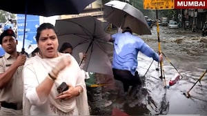 मेयर साहिबा कह रही थीं 'सब कंट्रोल में है', तभी सामने खुले मैनहोल में जा गिरा शख्स, VIRAL VIDEO