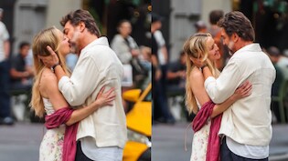 On Sets Of Hello & Paris In Manhattan, Kate Hudson And Javier Bardem Share Passionate Kiss