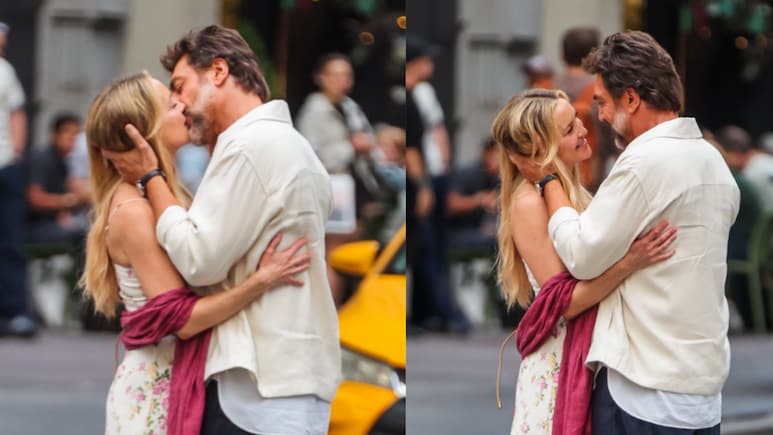 On Sets Of Hello & Paris In Manhattan, Kate Hudson And Javier Bardem Share Passionate Kiss