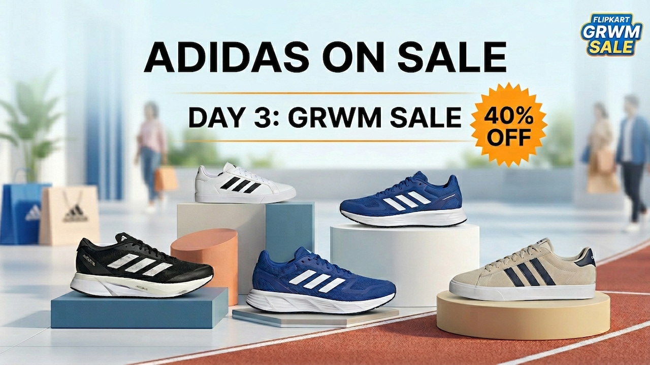 Flipkart GRWM Sale features exclusive price drops on premium Adidas footwear for men.