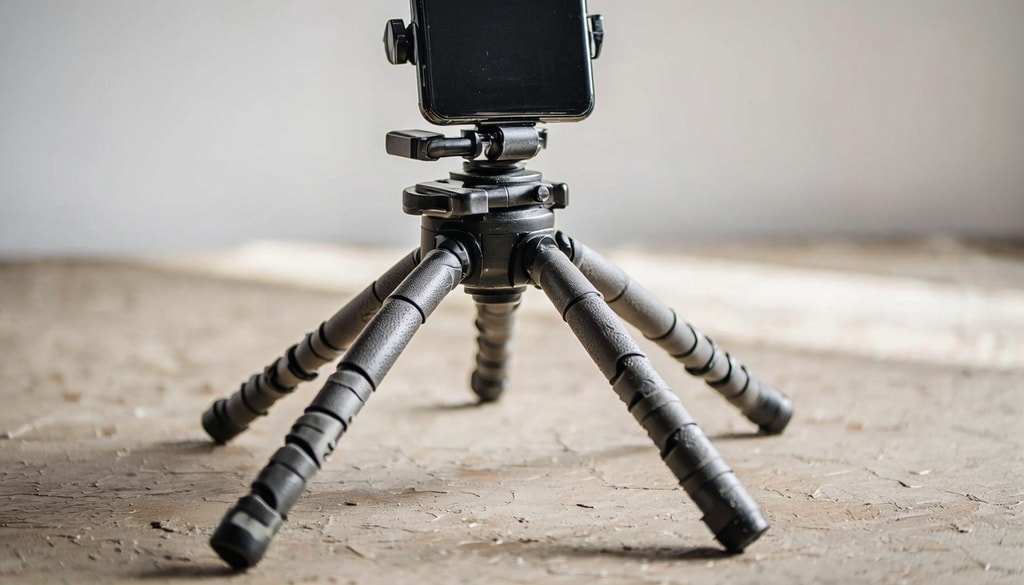 Fix shaky smartphone footage and awkward camera angles instantly with a flexible GorillaPod tripod setup.