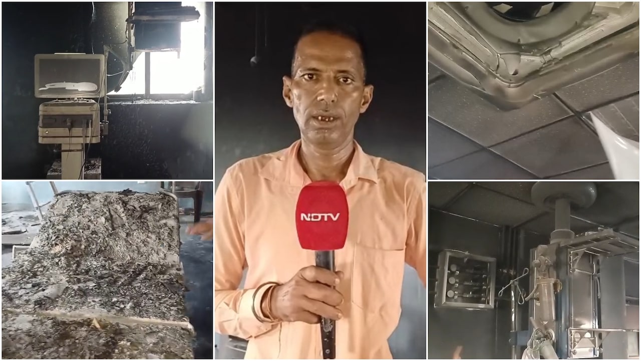 काली दीवारें, पिघले गद्दे और जली हुई मशीनें... NDTV पर देखिए मुजफ्फरपुर के जले हुए ICU वार्ड के अंदर का मंजर