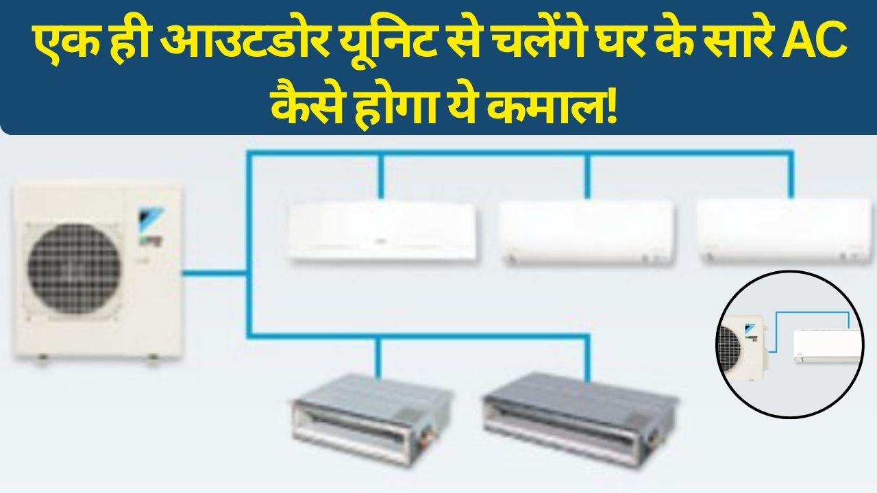 हर कमरे में अलग AC लगाने की जरूरत खत्म! अब एक आउटडोर यूनिट से ठंडा होगा पूरा घर