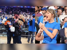 Watch: Scooter Braun, Sydney Sweeney Almost Run Into Nemesis Taylor Swift At Knicks Finals Game