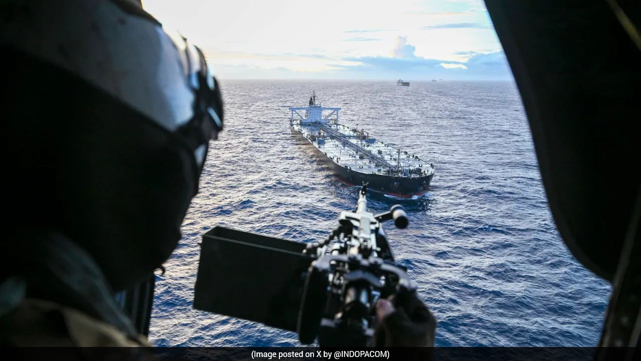 Watch: US Forces Board Oil Tanker Carrying Iranian Crude In Indian Ocean