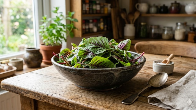 Amaranth leaves contain mineral, along with carbohydrates, proteins and vitamins