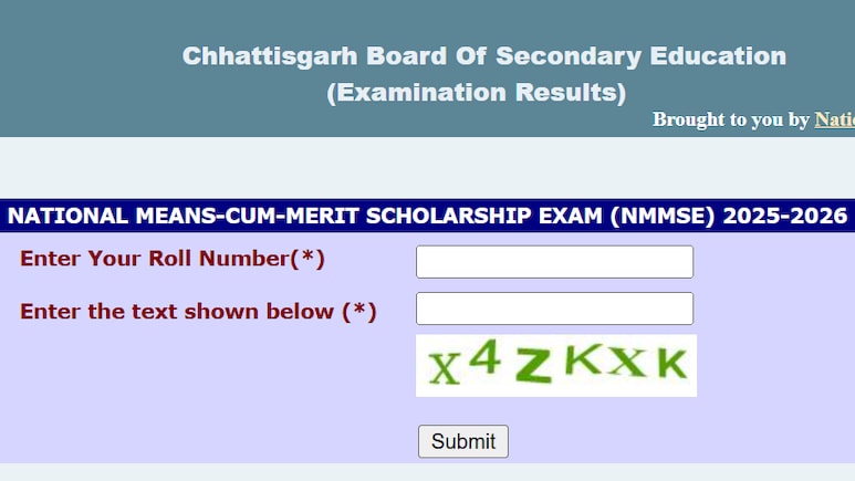 CGBSE NMMSE Result 2026 OUT; Check Direct Link And Steps To Download Results @cgbse.nic.in