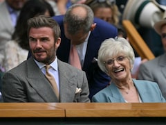 David Beckham Takes Mother To Wimbledon To Sit In Royal Box On Opening Day