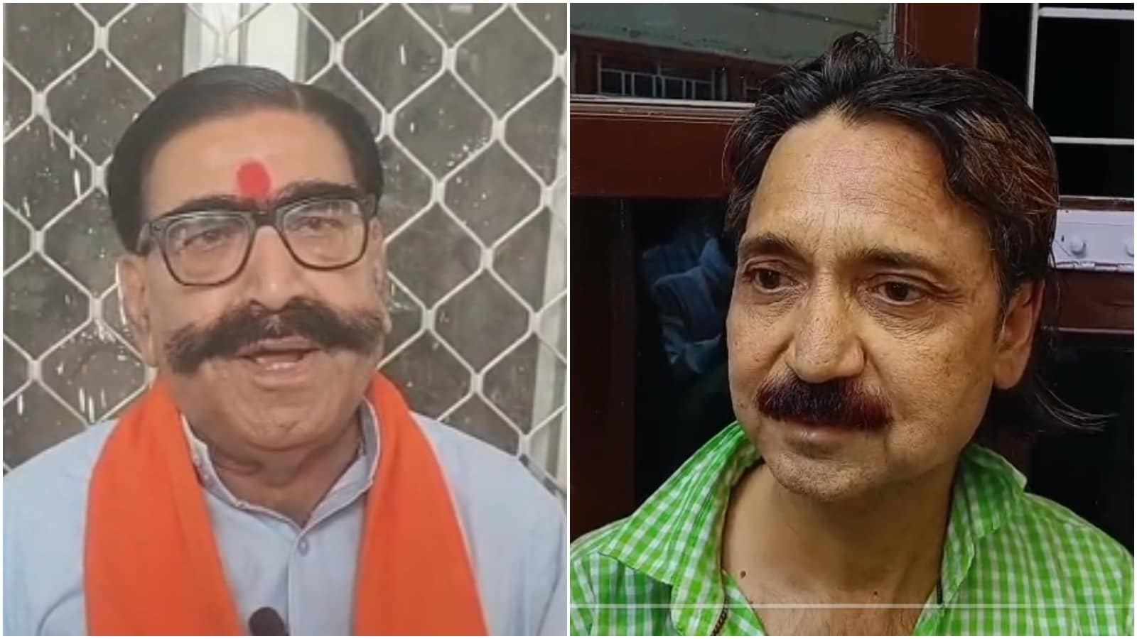 पूर्व बीजेपी विधायक ज्ञानदेव आहूजा और धर्मांतरण केस में आरोपी की राजकुमार की तस्वीर.