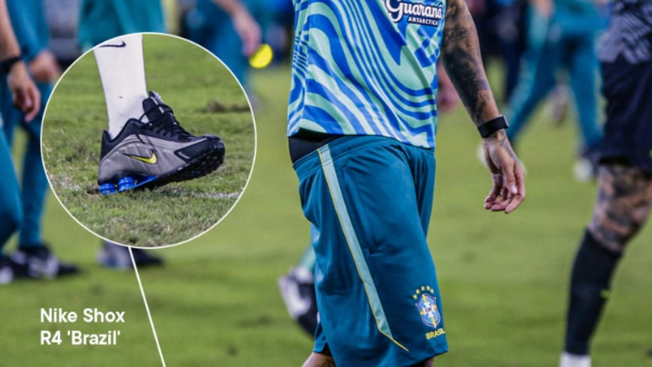 Neymar Rocks Nike Shox R4 Brazil Edition At The Maracana Neymar Rocks Nike Shox R4 Brazil Edition At The Maracana