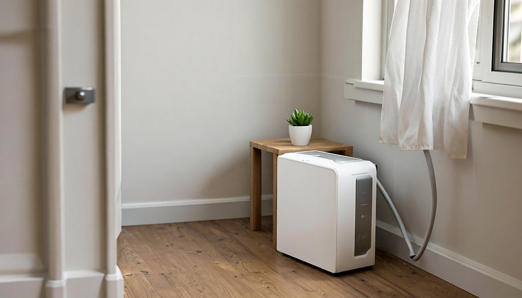 Enjoy efficient cooling and high mobility in small spaces with this portable air conditioner.