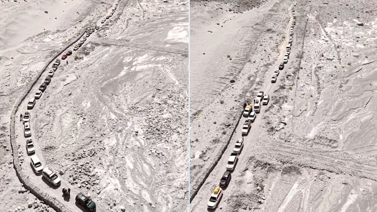 Tourist Rush In Ladakh Causes Traffic Jam On Nubra-Pangong Route: Effects On Your Vehicle