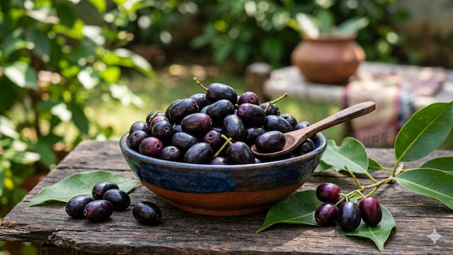 Jamun is incredibly high in insoluble fibre