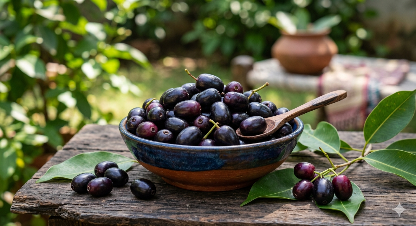 Jamun is incredibly high in insoluble fibre