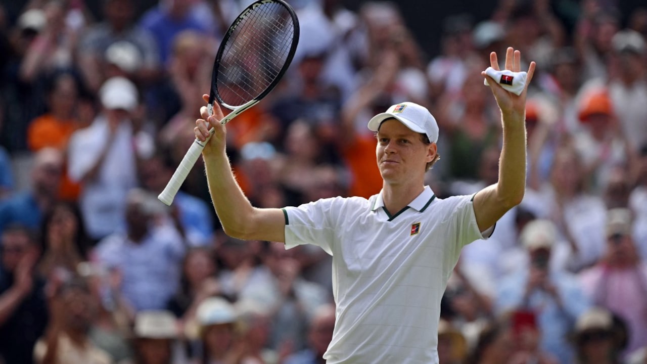 Jannik Sinner survives five-set scare with foot wound in Wimbledon first round