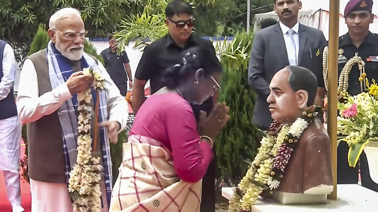 President Murmu, PM Modi Visit Mayurbhanj, Offer Prayers At Tribal Sacred Groves
