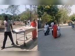 No Staff, No Ambulance: Indore Couple Carries Son On Stretcher Between Hospitals In Heat