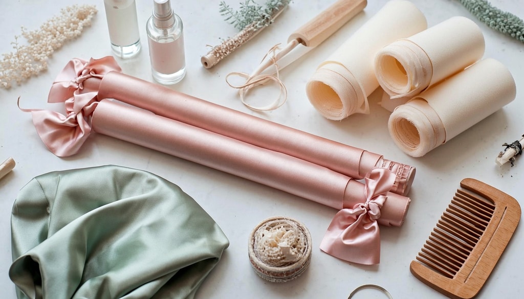 Keep delicate waves and bouncy curls in place during rainy weather using these heatless curlers. Keep delicate waves and bouncy curls in place during rainy weather using these heatless curlers.