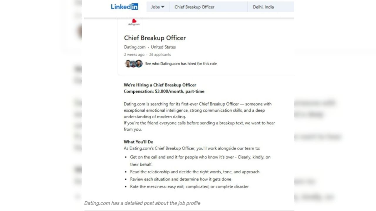 breakup officer job