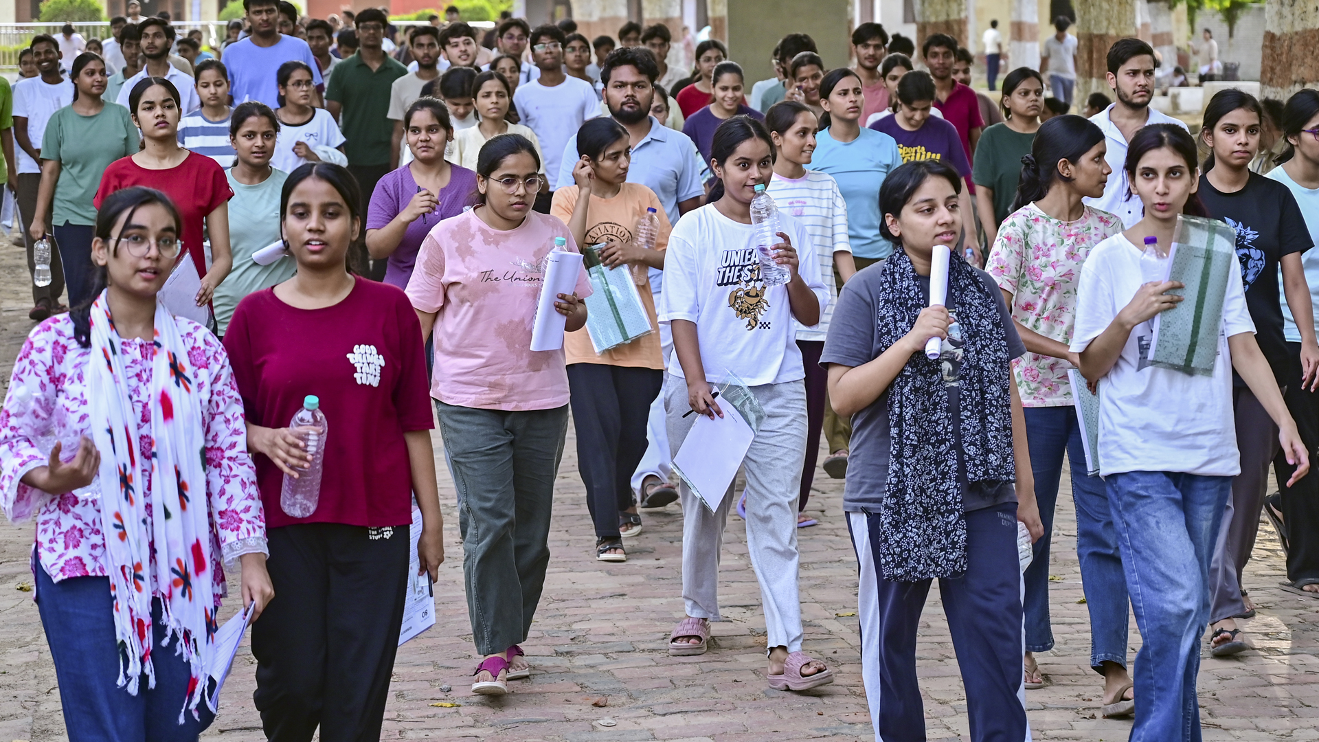 Lakhs Appear For NEET Re-Exam Amid Tight Security
