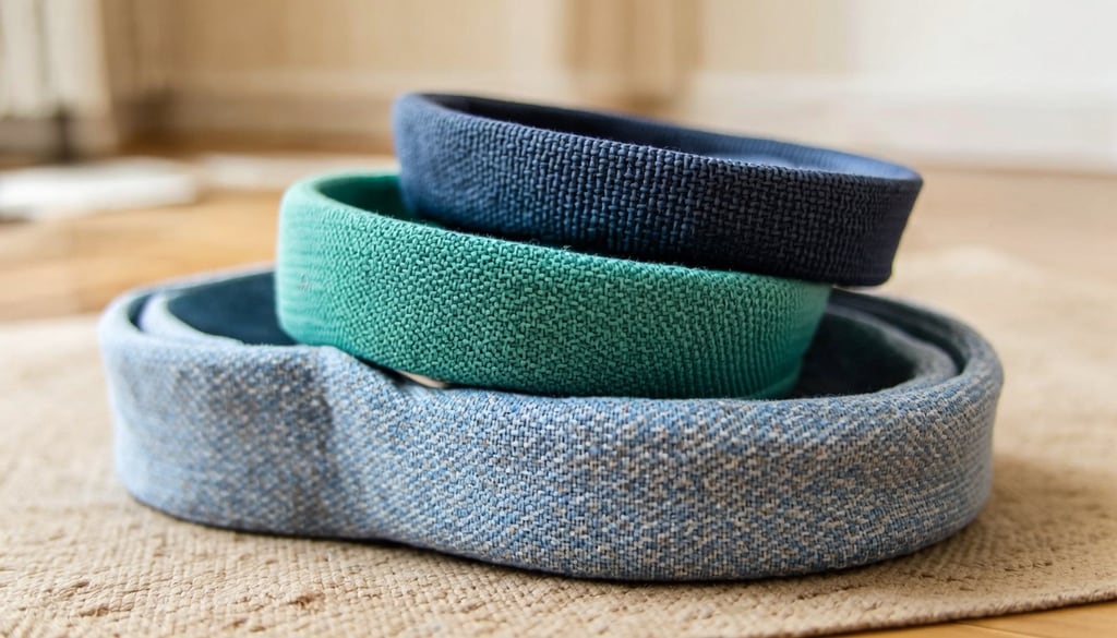 Improve your home yoga and strength training sessions with these versatile fabric resistance bands.