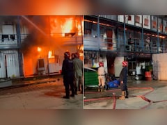 Huge Blaze In Slums Near Udyog Bhawan In Delhi, 20 Fire Engines On Spot